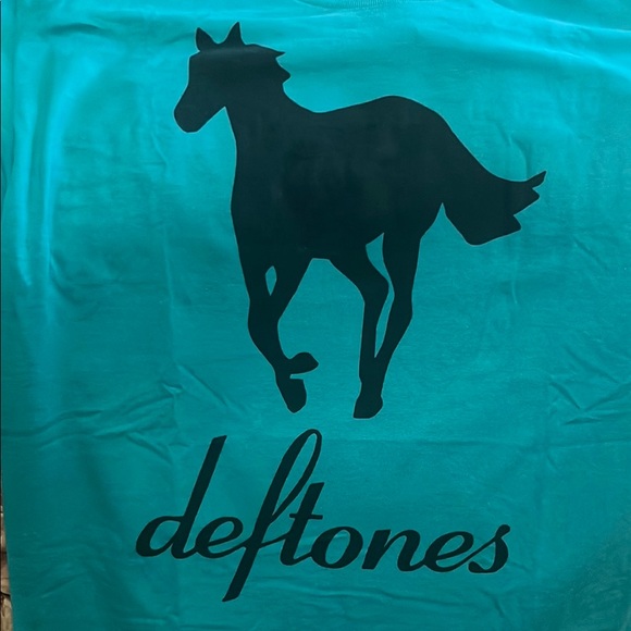 Gildan Other - Teal Deftones Medium Shirt